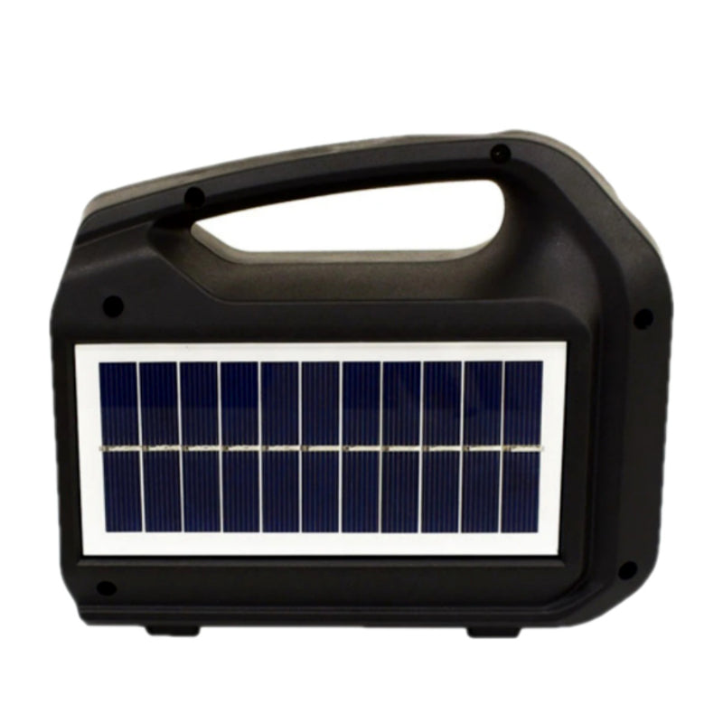 KTS-1261 3 Inch Outdoor FM Radio Support MP3 LED Torch Light Solar Wireless Portable Speaker